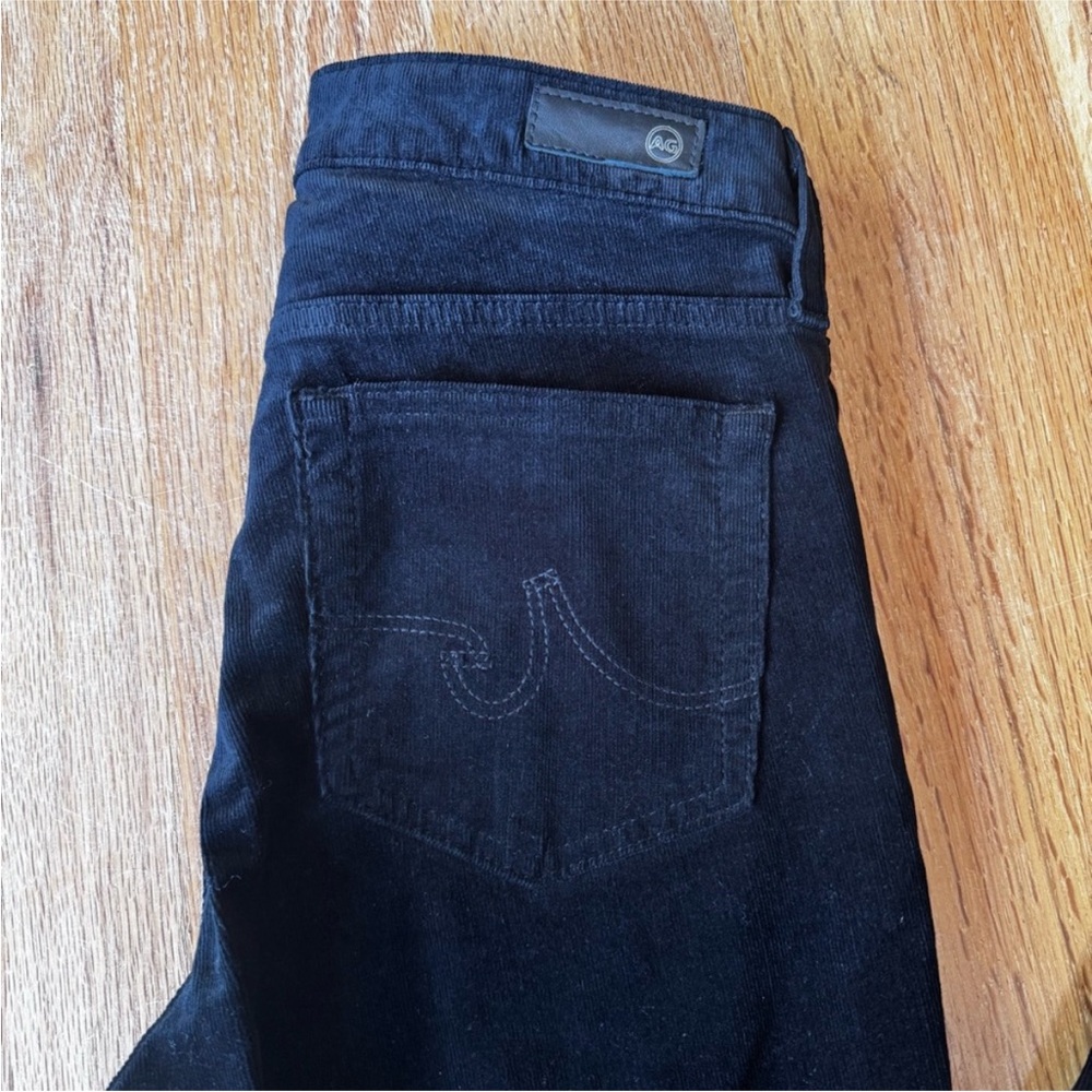 AG Adriano Goldschmied Mari Mid-Rise Slim Straight Jeans Black Size 23 NWT - Picture 2 of 11